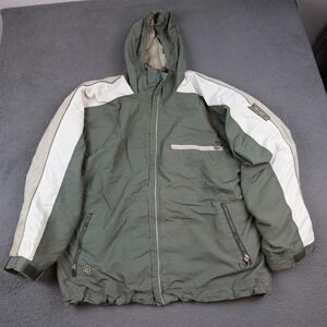 Columbia Green and White Ski Jacket
